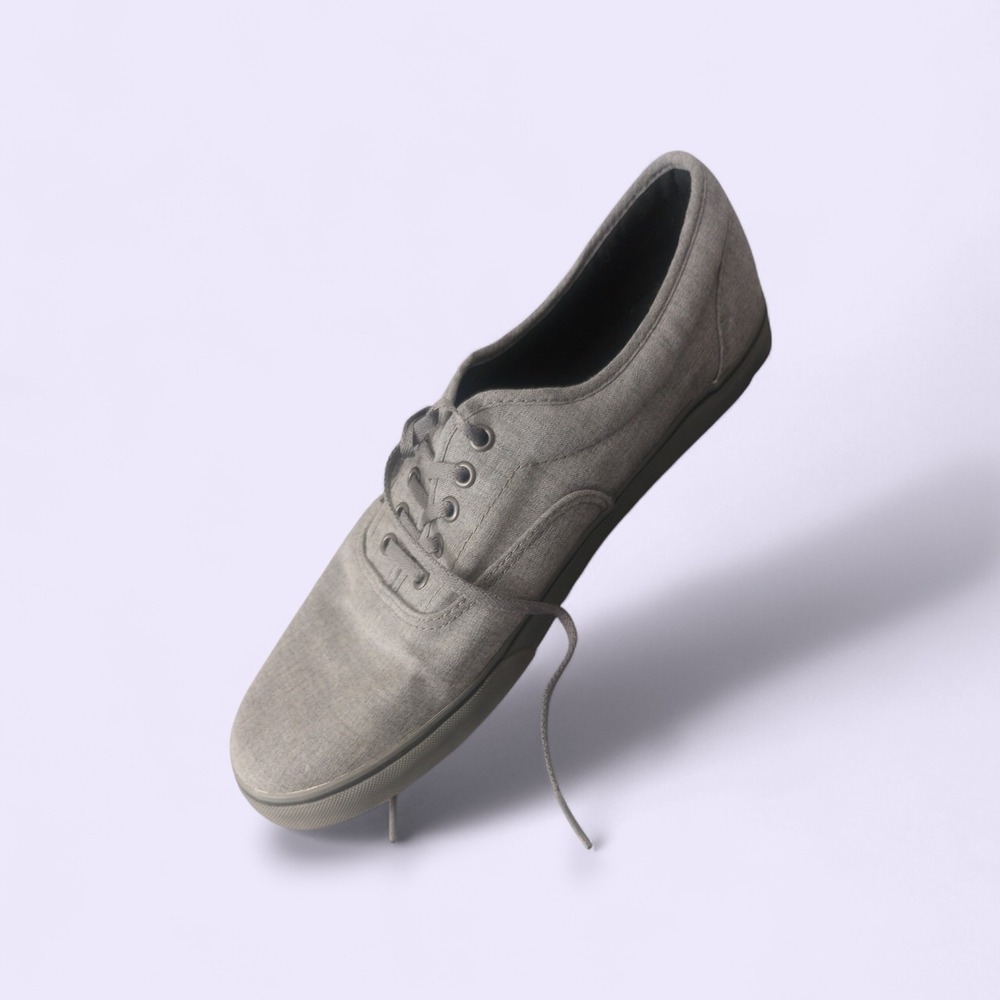 Vans Authentic Shoes Mens Size 13 Gray Canvas Low Top Skate Casual Sneakers